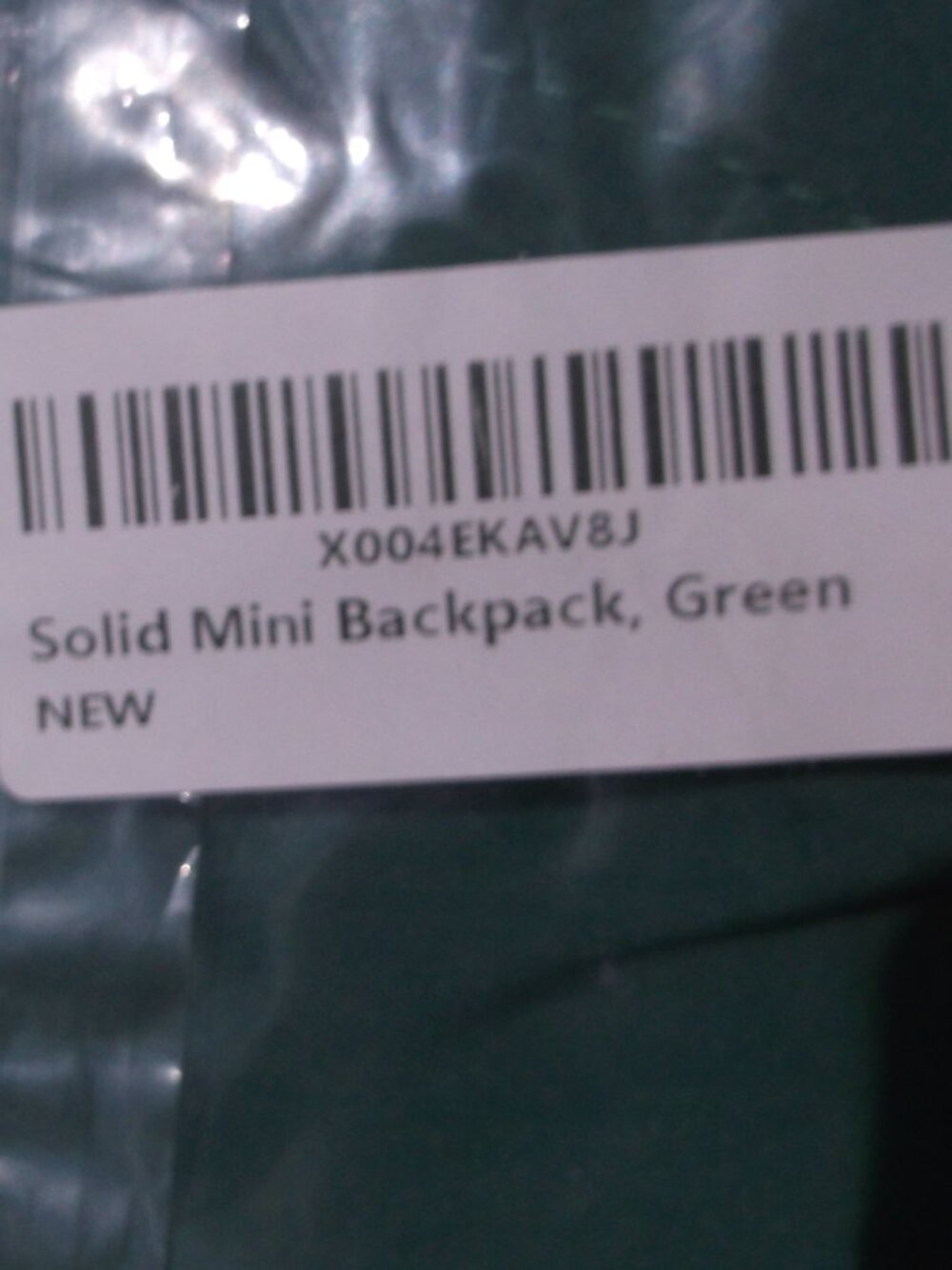 NWT Lightweight Green Premium Mini Backpack + One NWT Four Pack Sidewalk Chalk. - Picture 3 of 5